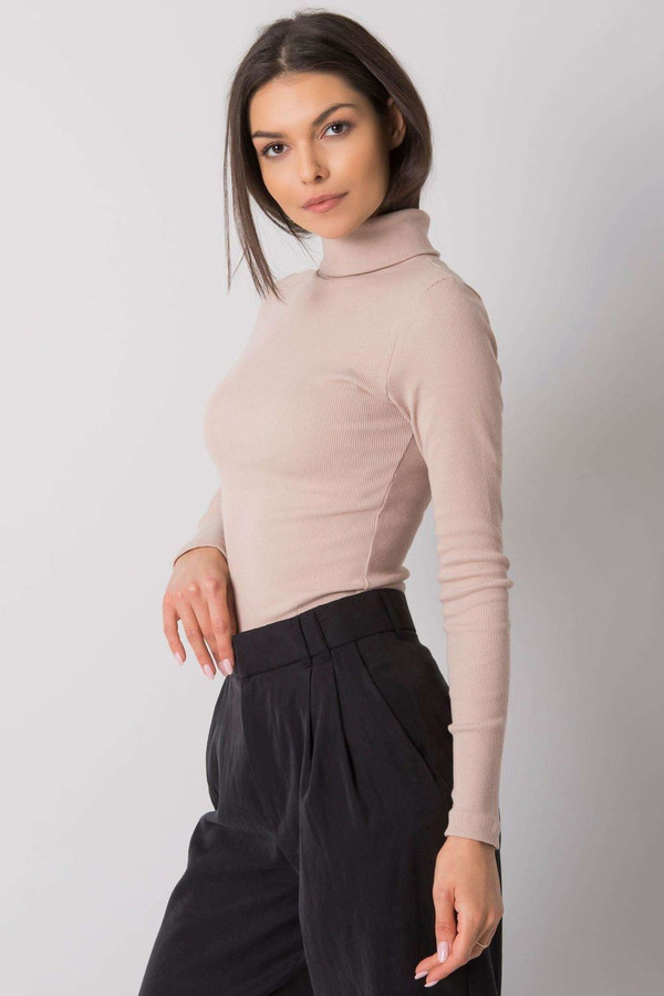 beige - Turtleneck model 174727 Rue Paris U704-174727