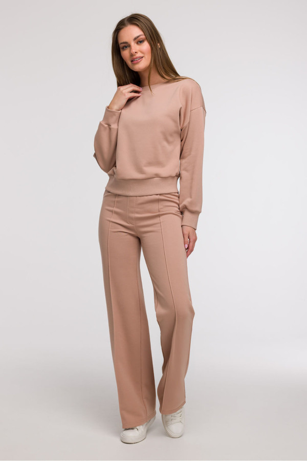 beige - Sweatshirt model 211527 BeWear U704-211527