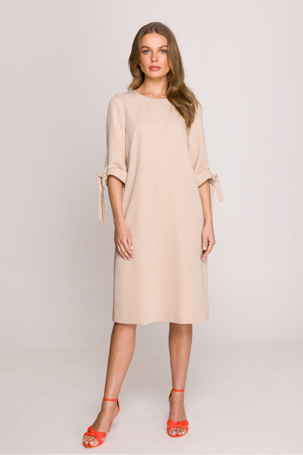 beige - Daydress model 209140 Stylove U704-209140
