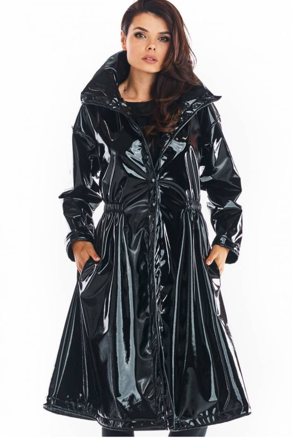 black - Coat model 149801 awama U704-149801