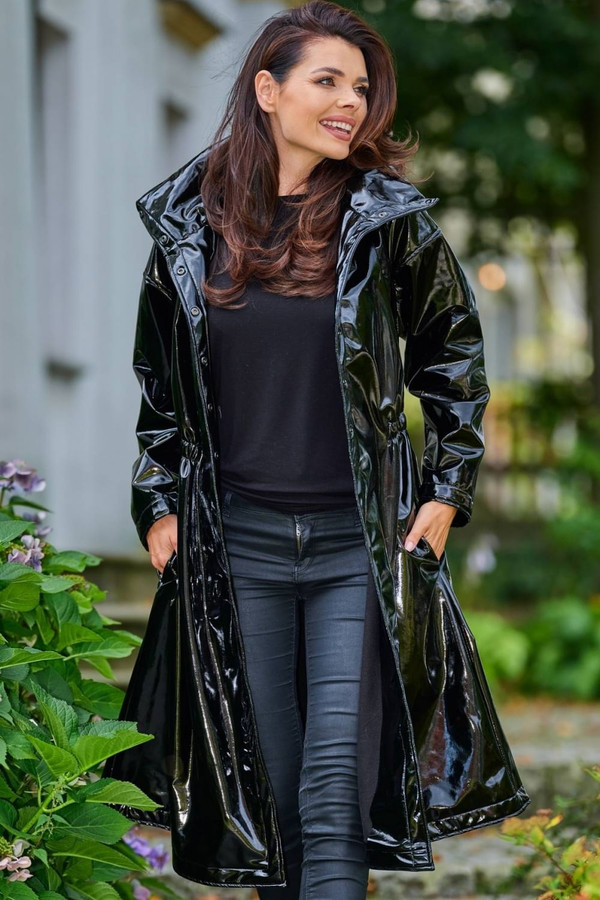 black - Coat model 149801 awama U704-149801