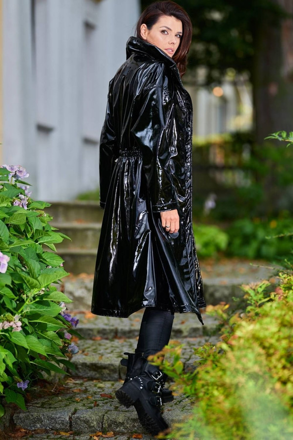 black - Coat model 149801 awama U704-149801