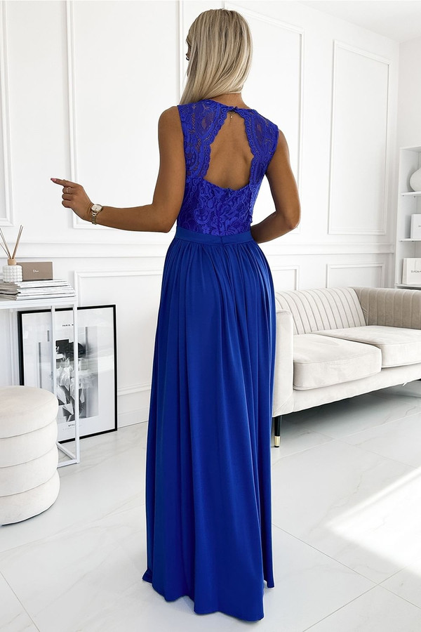 blue - Long dress model 189680 Numoco U704-189680
