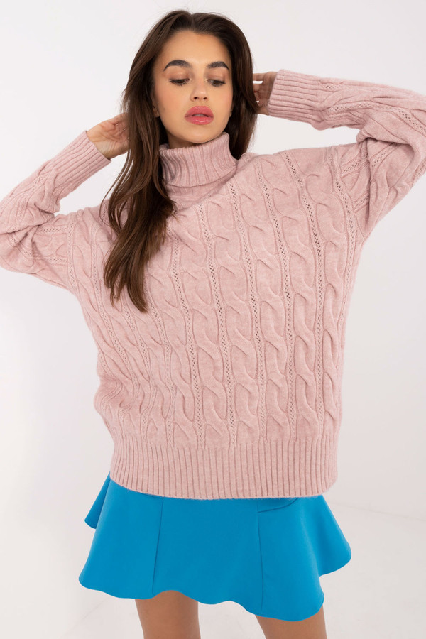 pink - Turtleneck model 199642 AT U704-199642