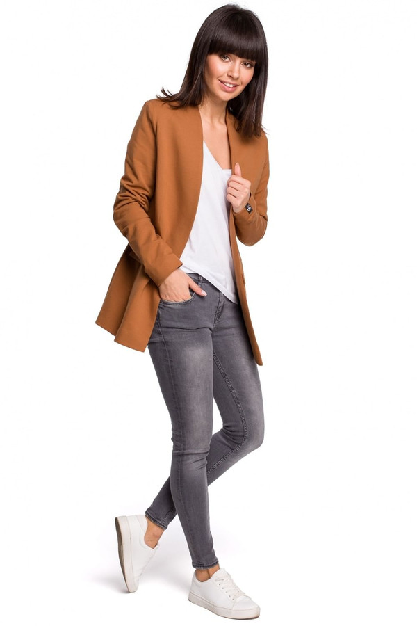 brown - Jacket model 128258 BeWear U704-128258