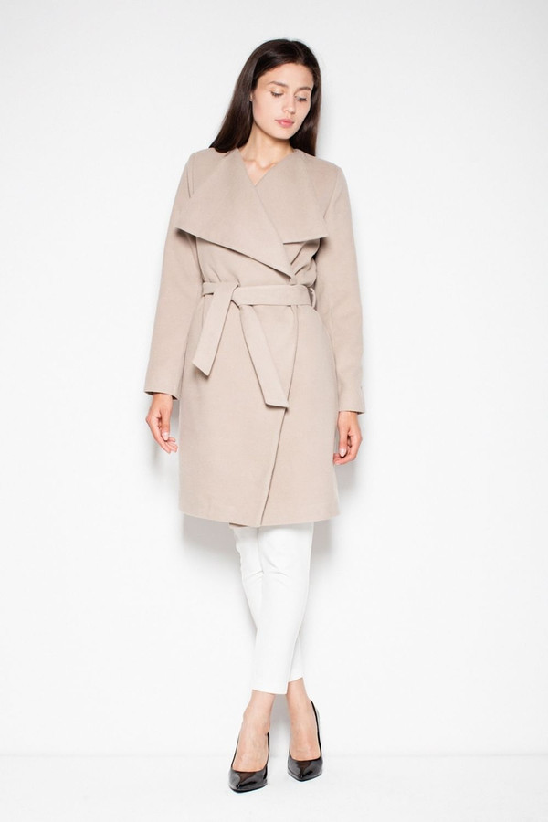 beige - Coat model 77415 Venaton U704-77415