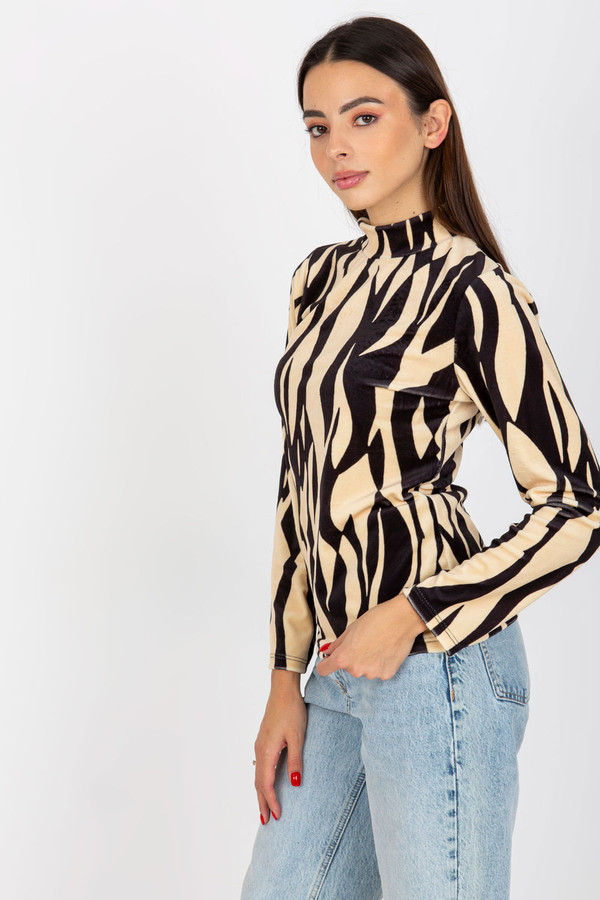 beige - Blouse model 173718 Rue Paris U704-173718