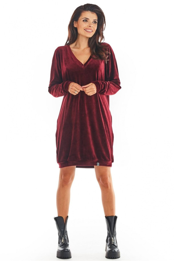 red - Daydress model 149782 awama U704-149782