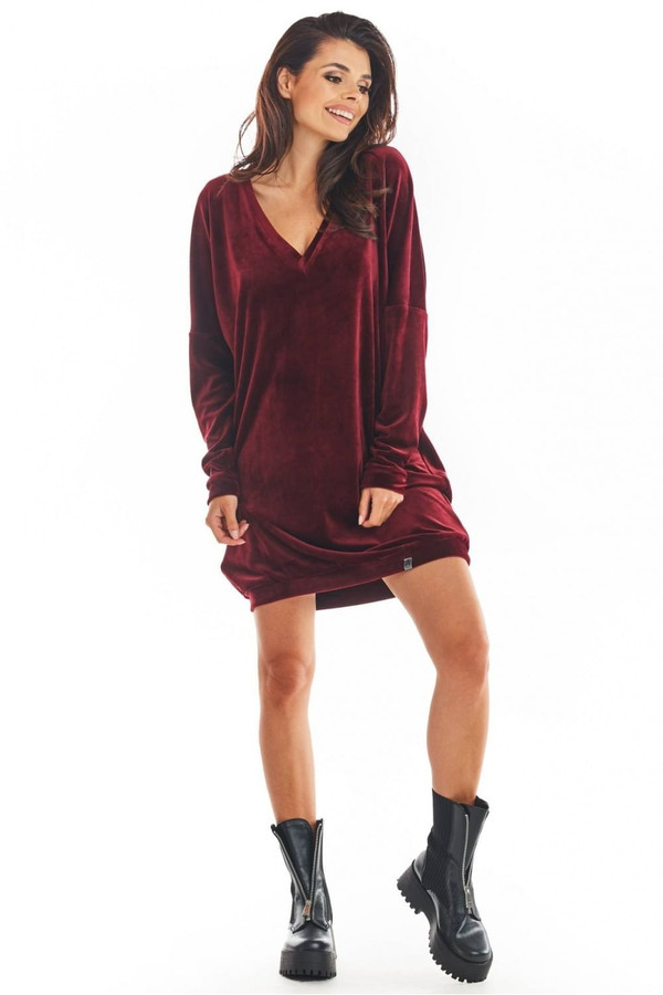 red - Daydress model 149782 awama U704-149782