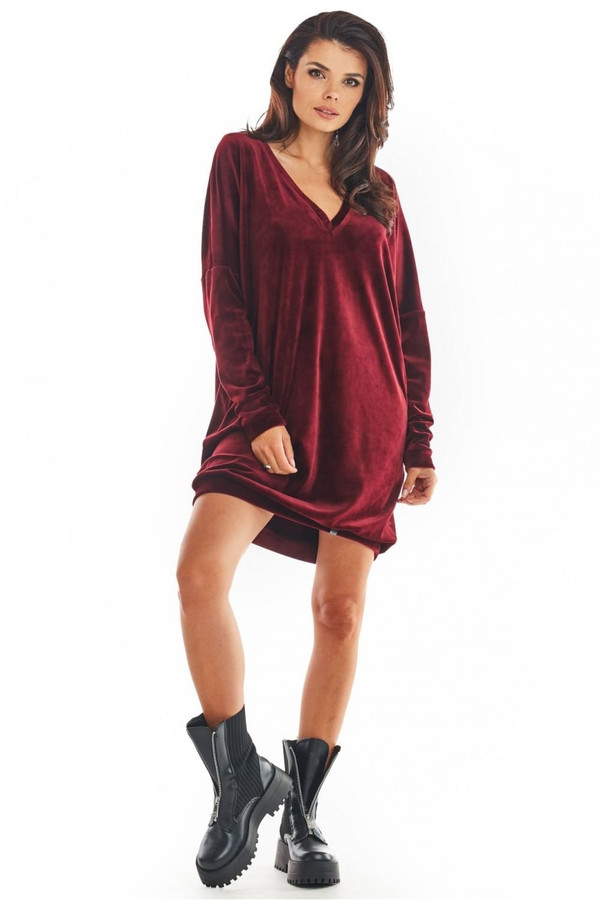 red - Daydress model 149782 awama U704-149782
