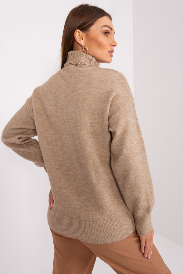 beige - Turtleneck model 189888 AT U704-189888