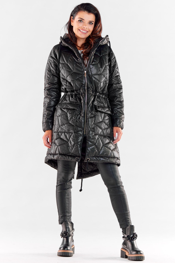 black - Jacket model 173887 awama U704-173887