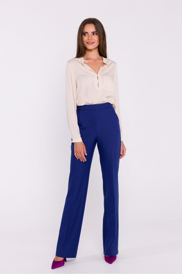 blue - Women trousers model 200371 Stylove U704-200371