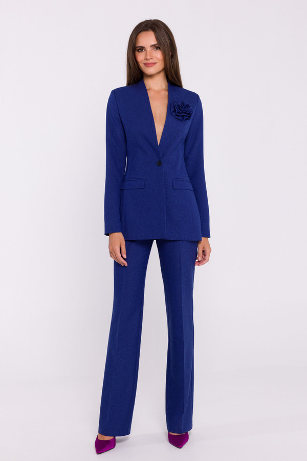 blue - Women trousers model 200371 Stylove U704-200371
