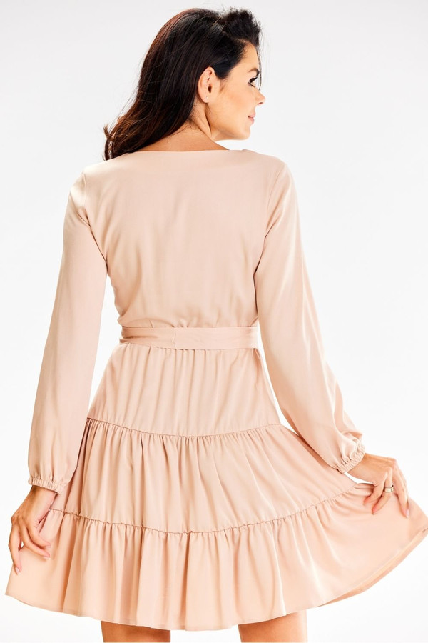 beige - Daydress model 187155 awama U704-187155