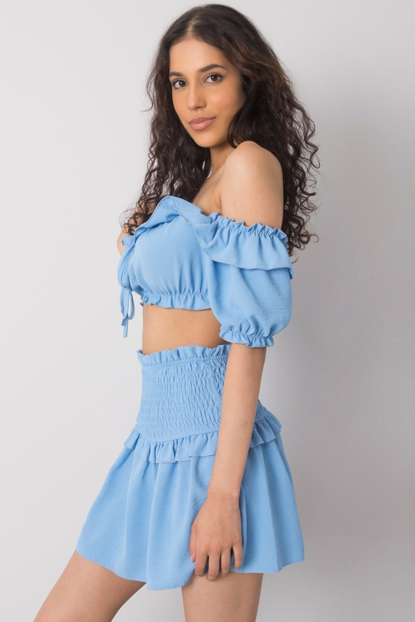 blue - Blouse model 167520 Och Bella U704-167520
