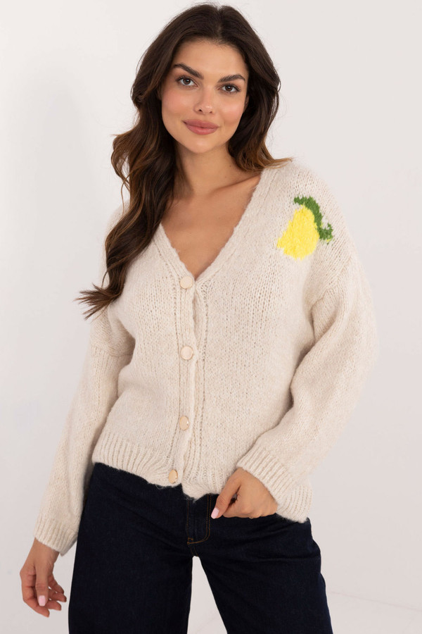 beige - Cardigan model 200480 Italy Moda U704-200480