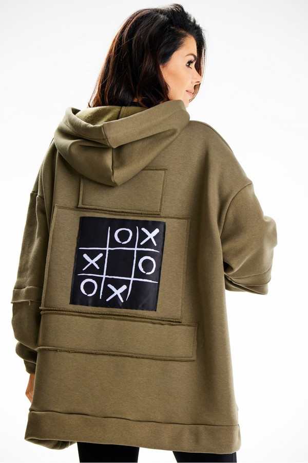 green - Sweatshirt model 189461 Infinite You U704-189461