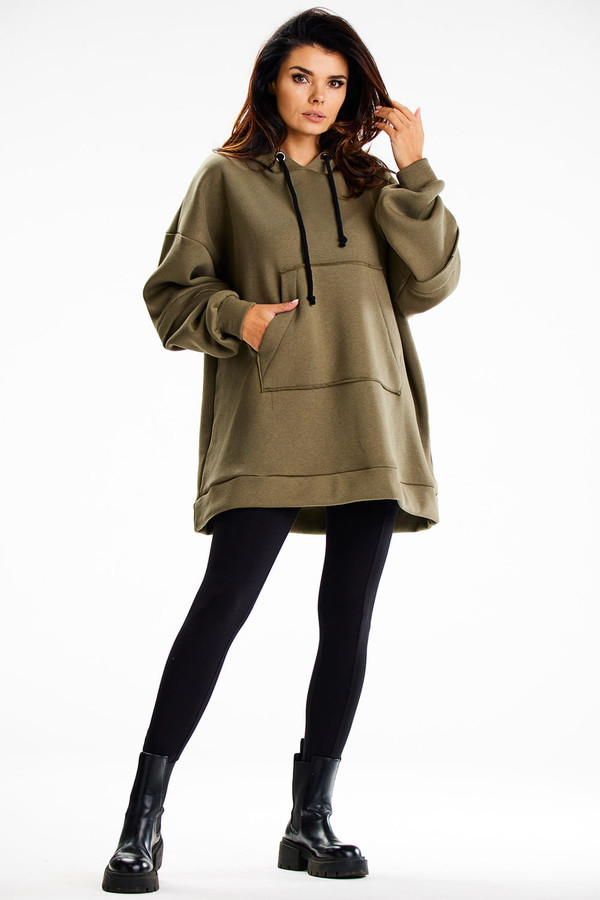 green - Sweatshirt model 189461 Infinite You U704-189461