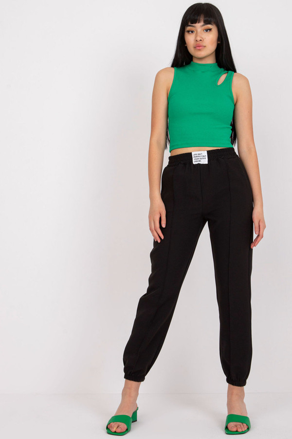 black - Women trousers model 167004 Italy Moda U704-167004