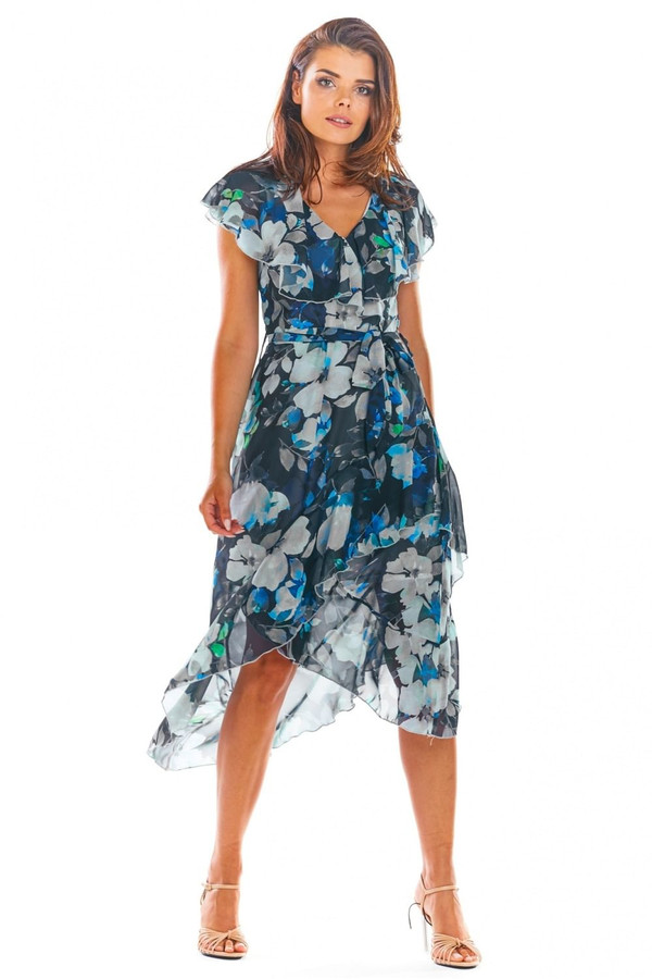 navy blue - Cocktail dress model 133674 awama U704-133674