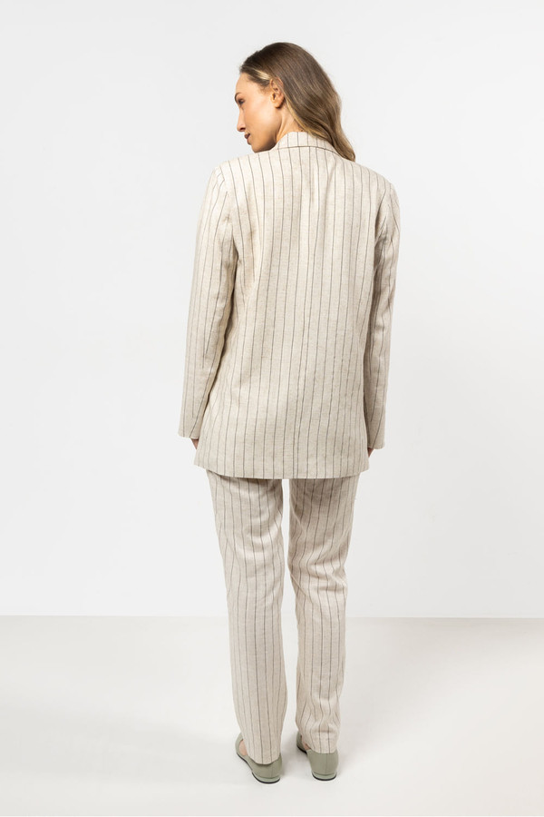 beige - Women trousers model 212185 awama U704-212185