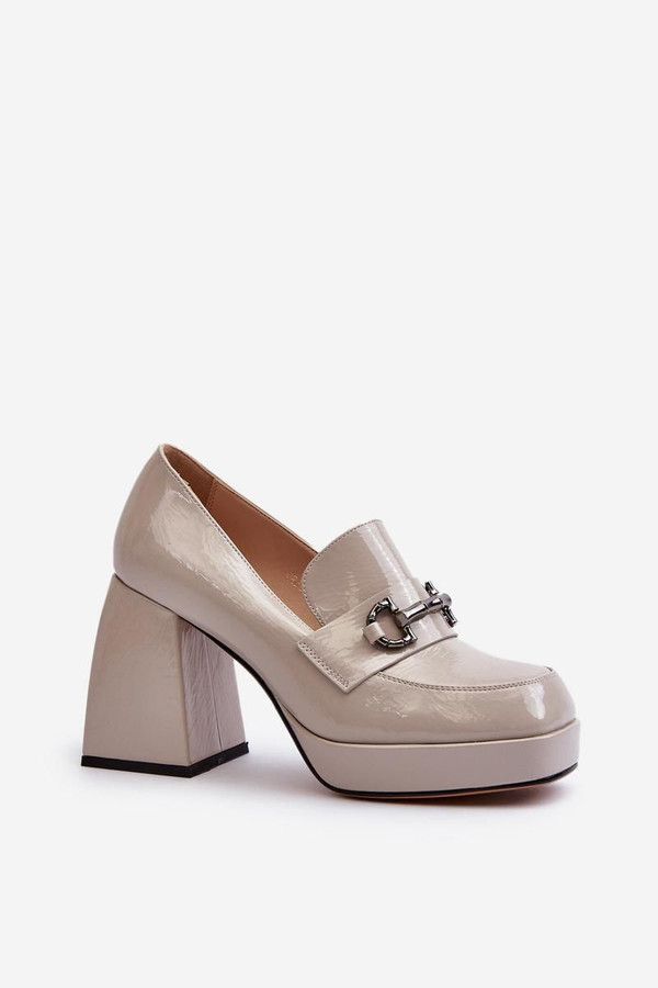 grey - Heeled low shoes model 196315 Step in style U704-196315