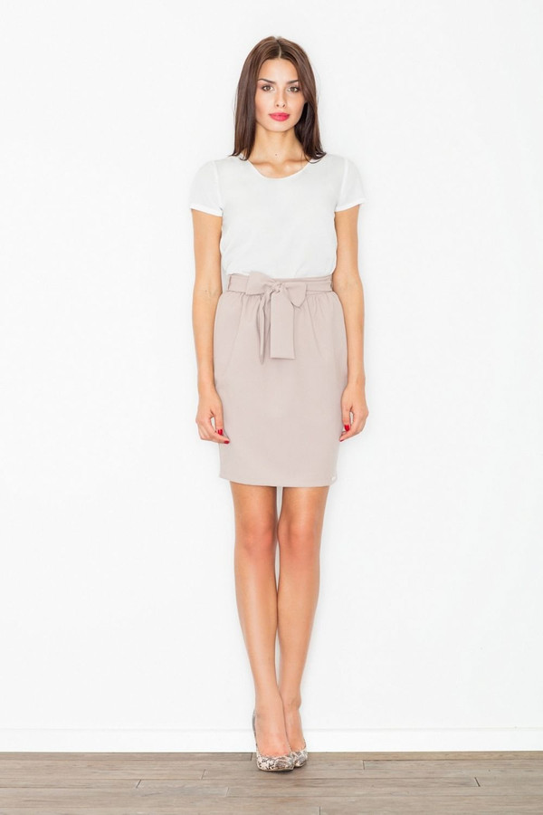 beige - Skirt model 77113 Figl U704-77113