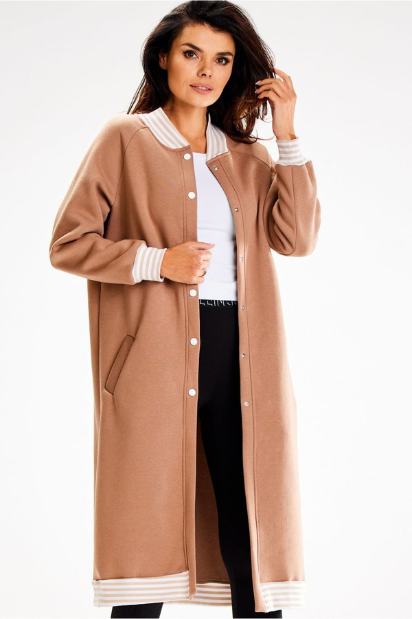 beige - Sweatshirt model 187131 awama U704-187131