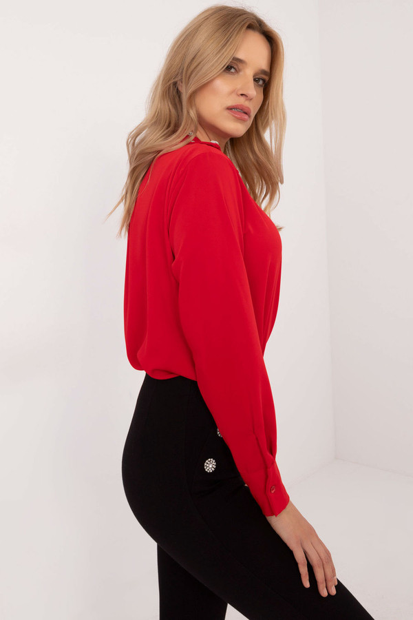 red - Long sleeve shirt model 203400 Italy Moda U704-203400