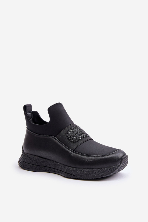 black - Platform sneakers model 201053 Step in style U704-201053