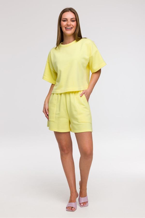 yellow - Sweatshirt model 211524 BeWear U704-211524