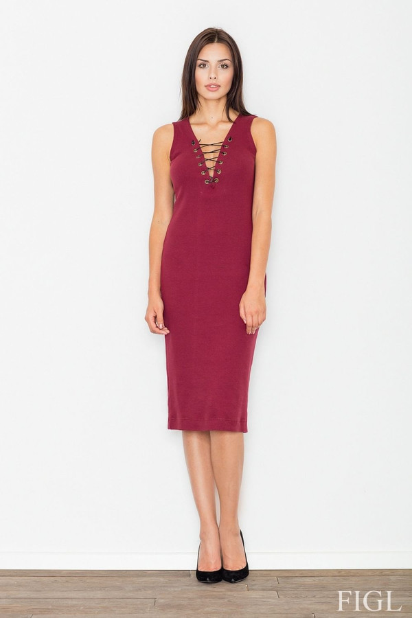 red - Evening dress model 62654 Figl U704-62654
