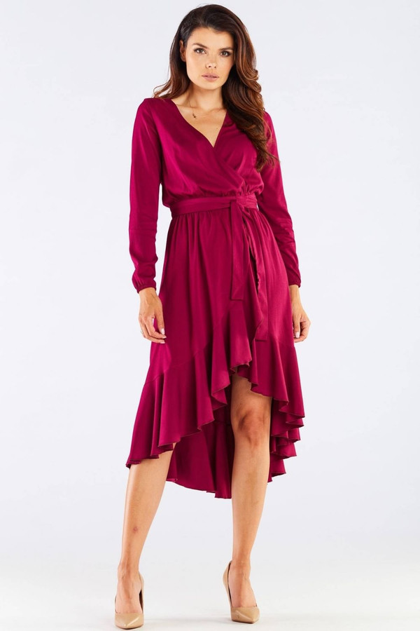red - Cocktail dress model 158610 awama U704-158610
