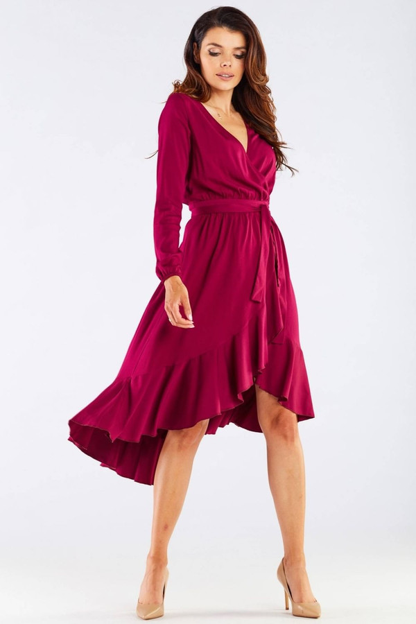 red - Cocktail dress model 158610 awama U704-158610