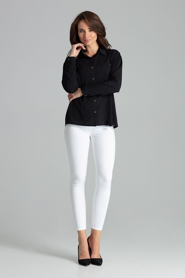 black - Long sleeve shirt model 135873 Lenitif U704-135873