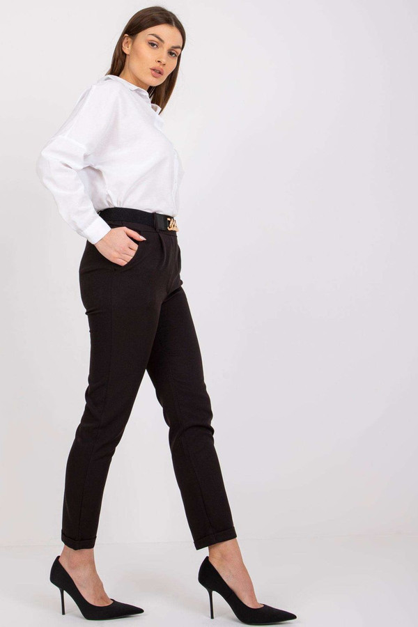 black - Women trousers model 179697 Italy Moda U704-179697