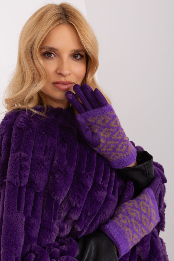 violet - Gloves model 190817 AT U704-190817
