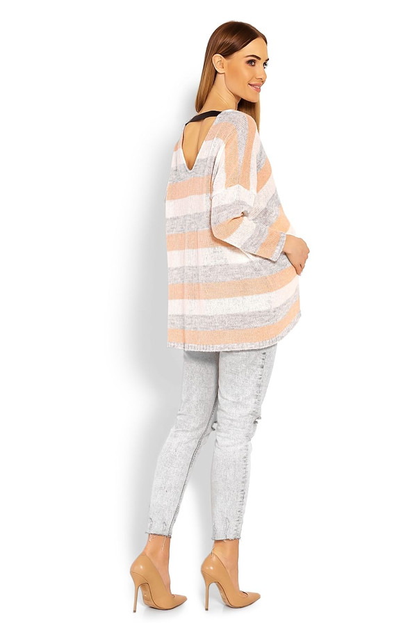 orange - Pregnancy sweater model 114524 PeeKaBoo U704-114524