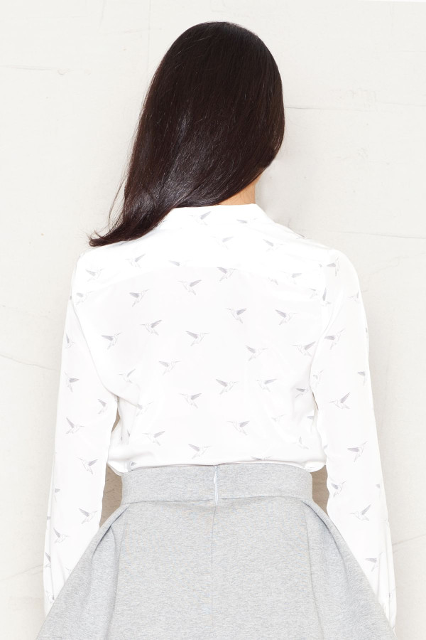 beige - Long sleeve shirt model 44983 Figl U704-44983