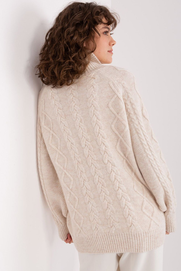 beige - Turtleneck model 189227 AT U704-189227