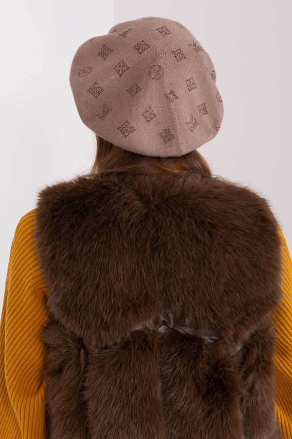 beige - Beret model 191124 AT U704-191124