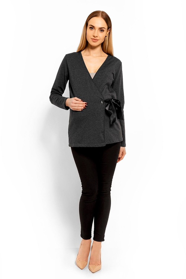 grey - Maternity blouse model 113237 PeeKaBoo U704-113237
