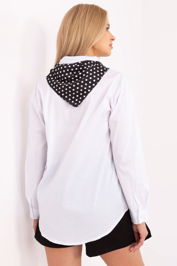 white - Long sleeve shirt model 204361 Italy Moda U704-204361