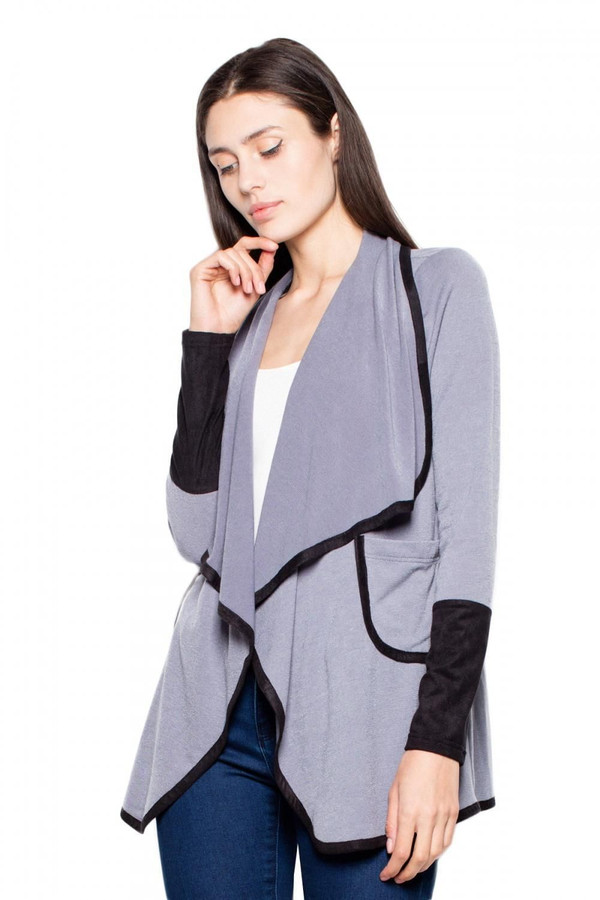 grey - Cardigan model 111796 Venaton U704-111796