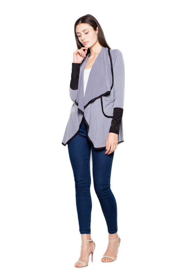 grey - Cardigan model 111796 Venaton U704-111796