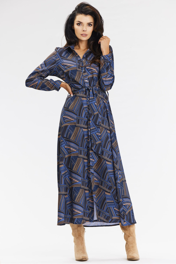 navy blue - Daydress model 200602 awama U704-200602