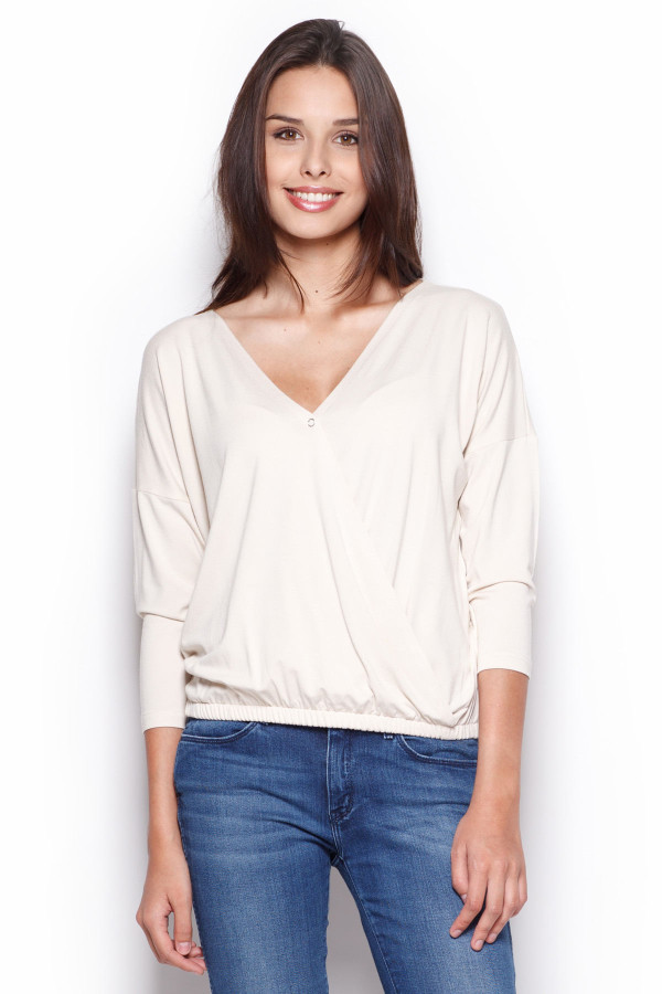 beige - Blouse model 44227 Figl U704-44227