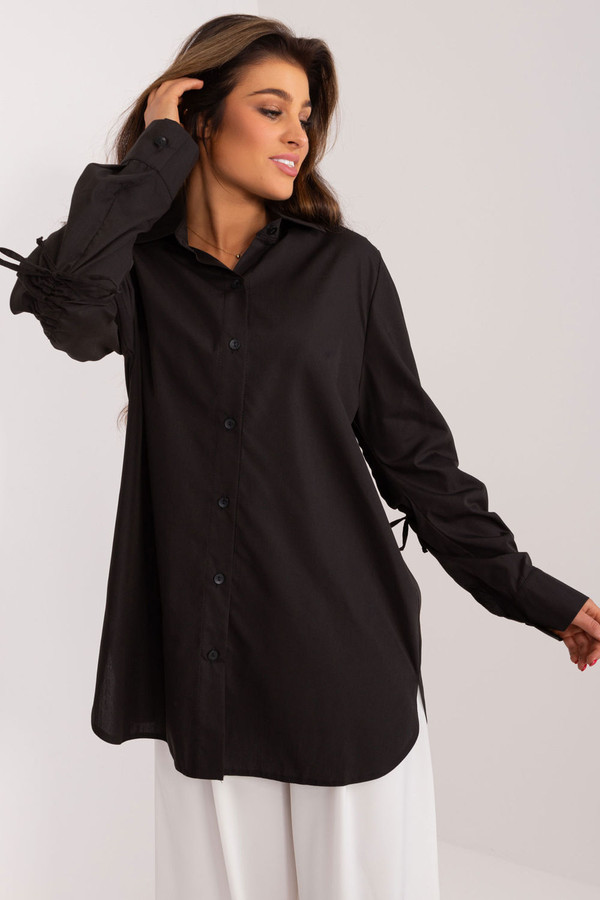 black - Long sleeve shirt model 192526 Lakerta U704-192526