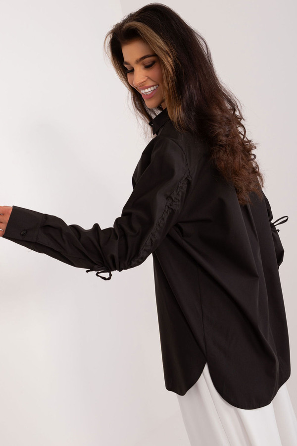 black - Long sleeve shirt model 192526 Lakerta U704-192526